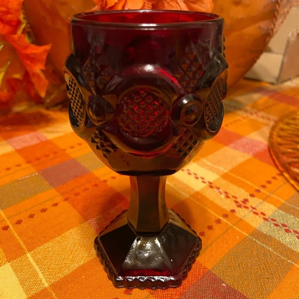Vintage Avon Cape Cod Ruby Red 4 1/2